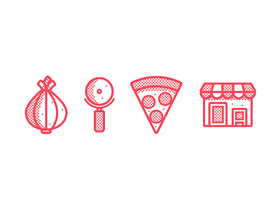Pizza Icons food icons illustration pizza shop