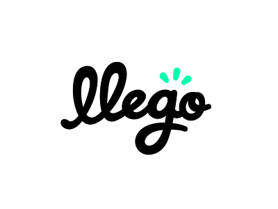 Llego! branding calligraphy font hand lettering identity logo logotype script type typography wordmark