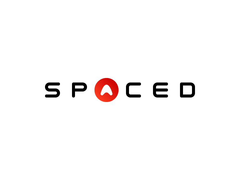 SPACED Logo 🌕 🚀 branding design identity logo spacedchallenge