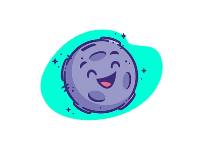 Moonbank Mascot avatar branding happy icon illustration logo mascot moon planet vector