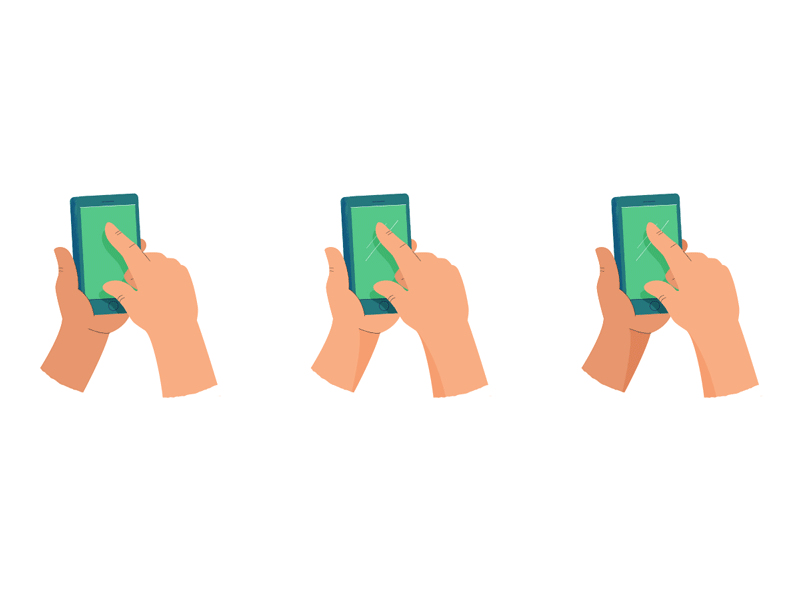 Orale Manos! cell phone hands illustration mobile texture