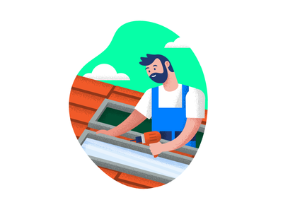 Mo' Services! drill handyman illustration repair roof service