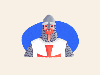 Knighty Knight! crusades design ginger graphic design illustration knight texture