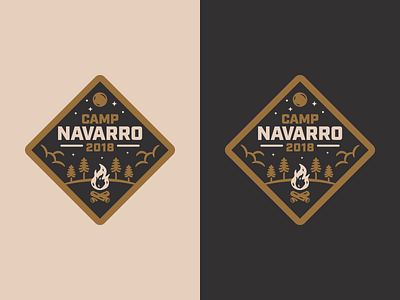Camp Navarro Badge badge branding camping design graphic design illustration logo outdoors