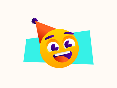 Happy Anniversary to Me 🎉 anniversary branding character design design emoji graphic design icon illustration party