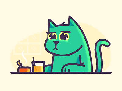 Need Help? bar branding cat character design design graphic design illustration pub vector