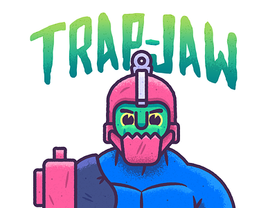 The Villain with a Trap as a Jaw character design design graphic design he man heman illustration masters of the universe trap jaw vector