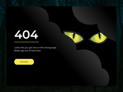 Spooky 404 page