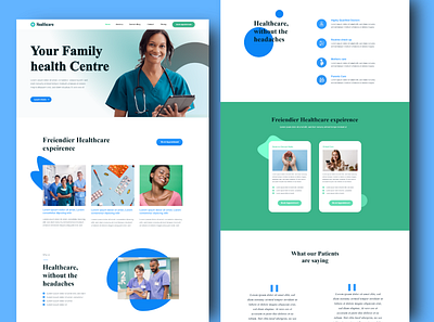 Healthcare Website | Clinic | Dental Clinic 2020 trend 2021 2021 design aplications app design branding clean color colors concept dental clinic design hospital illustration website design xd design