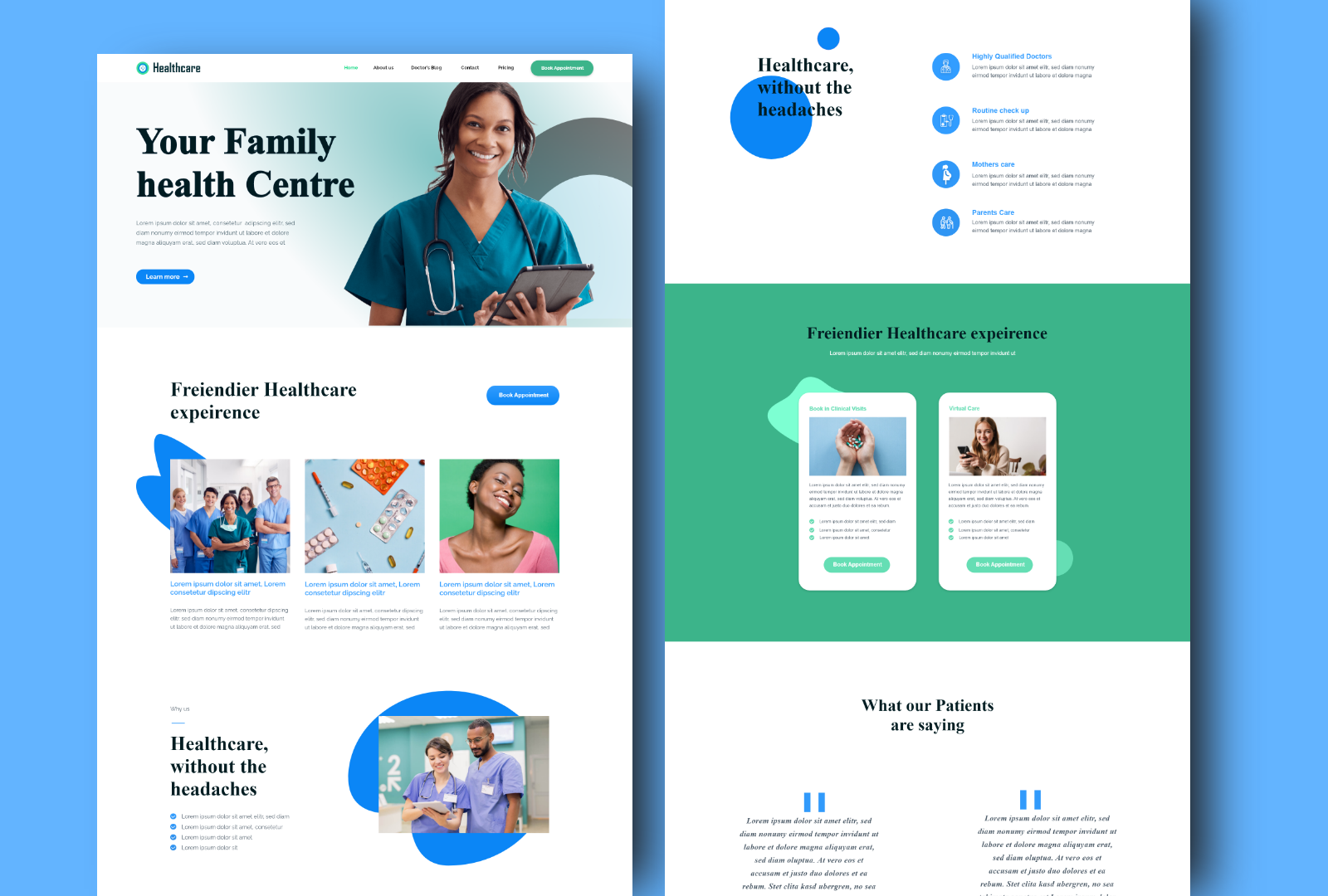 Healthcare Website | Clinic | Dental Clinic by Abdullah A. Mamun on ...