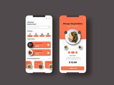 Food Delivery App | Restaurant app | Food 2020 trend aplications app design branding clean color colors concept food food and drink food app food delivery app food delivery application food delivery service food illustration foodie illustration ux web website design xd design