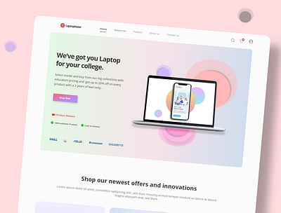 Ecommerce Website | Gadget Website 2020 trend animation branding clean color concept design graphic design illustration logo motion graphics ui website design xd design