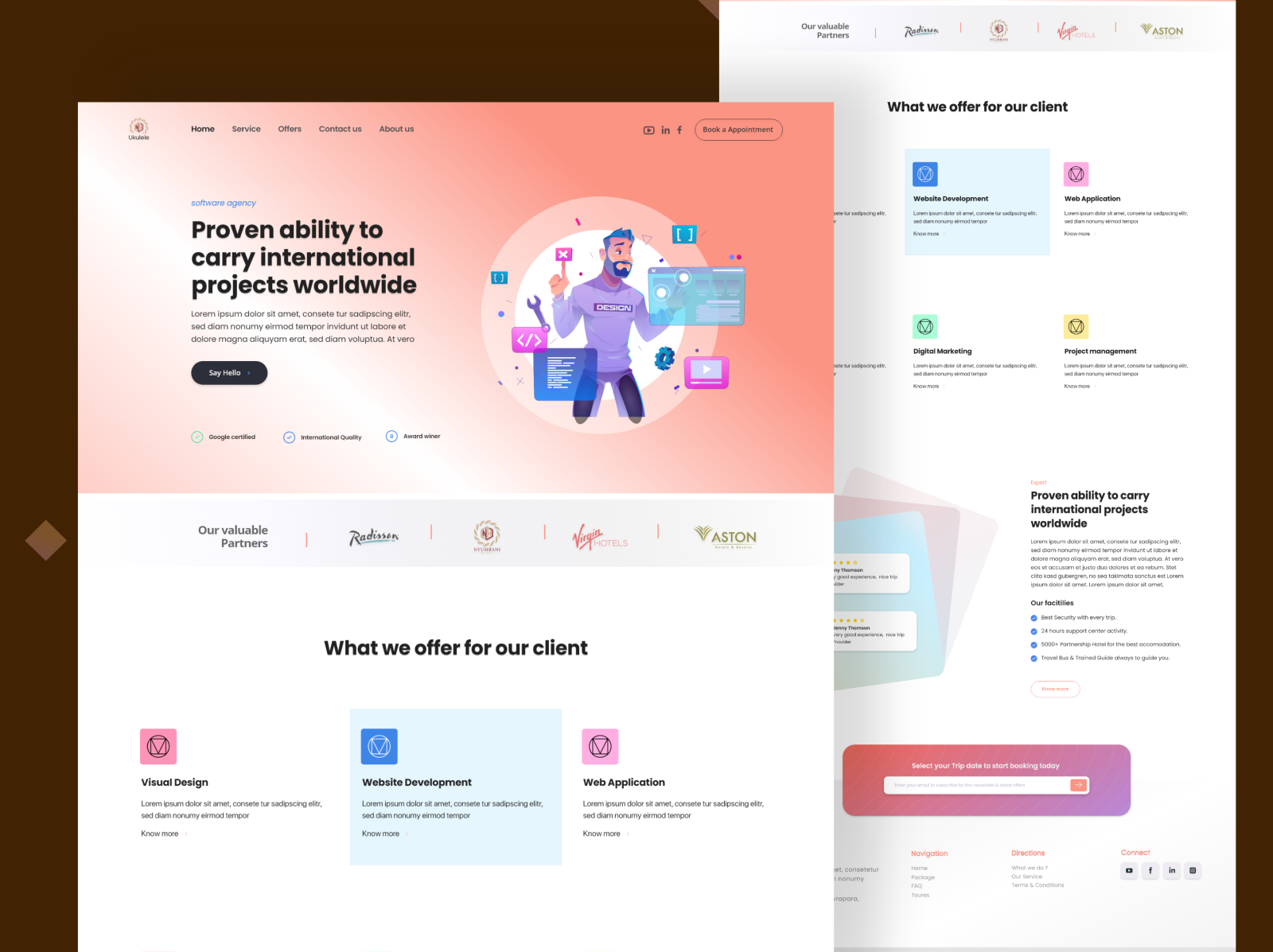 Digital Agency Website by Abdullah A. Mamun on Dribbble