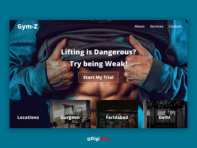 Gym-Z brand graphic design illustration ui