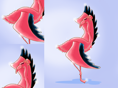 Flamenco Dance! animals creative design illustration ilustración