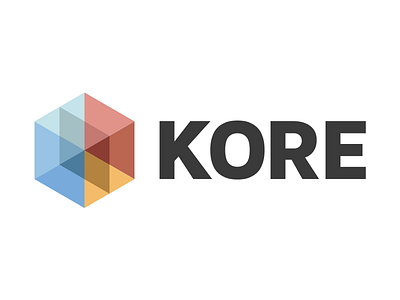 Kore logo cube hexagon kore layers logo transparency transparent