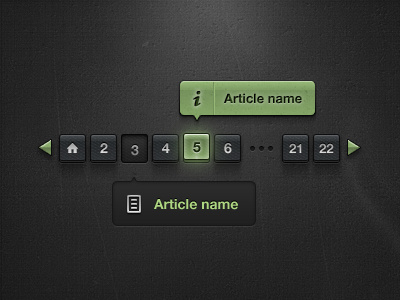 Dirty pagination concept