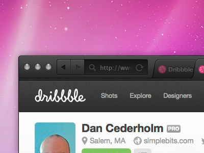 The perfect browser browser button dan cederholm dark dribbble favicon gui osx tabs tom morello ui ux