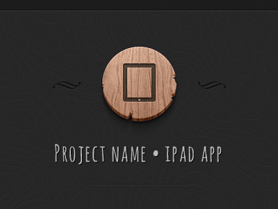 Portfolio detail icon ipad portfolio texture typography wood