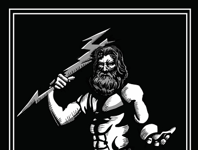 Zeus design digital art graphic novel greek mythology illustration