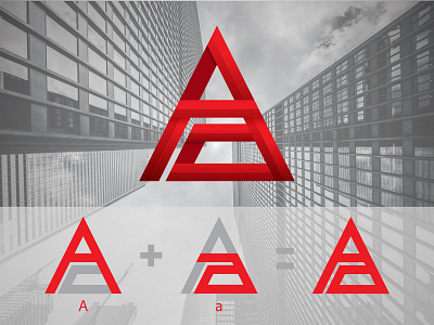 LETTERMARK Aa branding design illustration logo logo inspiration vector