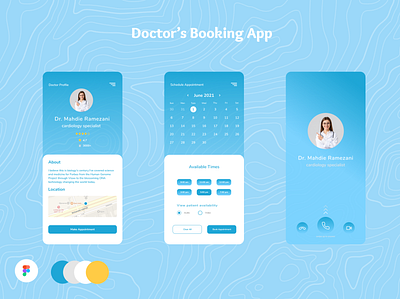 Doctor's Booking App appdesign bookingapp cronavirus doctors doctors booking app doctorsapp figma illustration uidesign uiux uxdesign