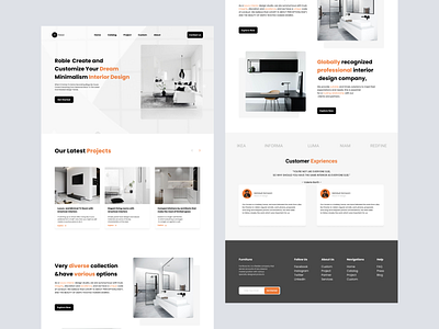 Interior Deaign Website home homeinterior interior interior design minimalism minimall minimalwebsite productdesign uidesign uiux uxdesign webdesign