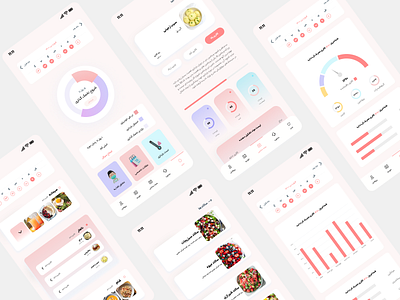 Period Tracker app 3d animation appdesign branding design figma healthe healthecare illustration logo mahdiyehramezani motion graphics period periodtracker ui uidesign uiux uxdesign woman womanhelthe