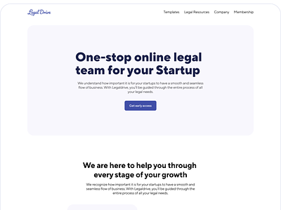 LegalDrive landing page