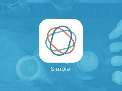 Simple for iOS 7 app bank blue icon ios7 iphone redesign simple ui ux