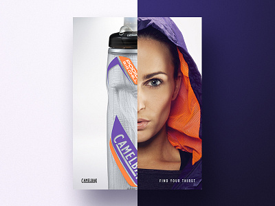 Where ideas come from - CamelBak ad branding custom design lifestyle mockup runner type typography water water bottle