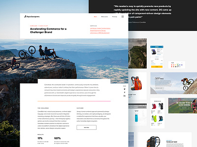 Camelbak Case Study agency backpack camelbak case study ecommerce mobile design responsive design web design