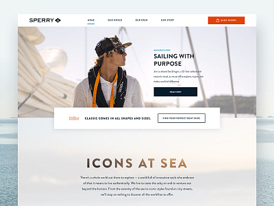 Sperry Blog blog boat shoes branding ecommerce sailing shoes shopping ui ux water web