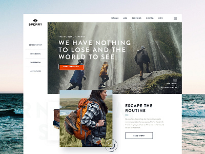 Sperry Blog Early concepting blog branding concepting ecommerce icons sea shopping sperry ux water