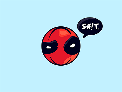 Maximum Effort! cartoon circle comic deadpool illustration logo marvel