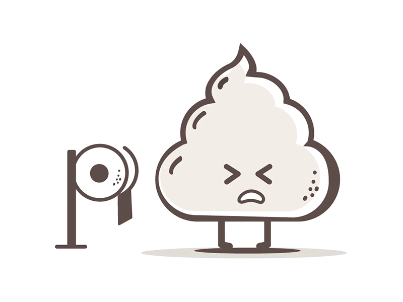 Poop Squats Animation after effects animation fiber illustration poop