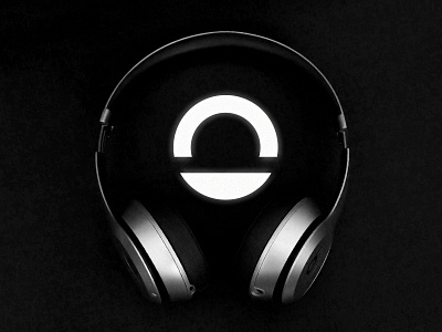 O branding headphones listening logo logo mark music o odeum performance theater