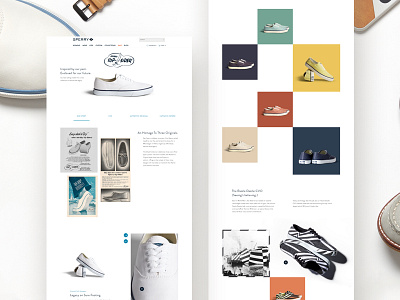 Sperry Cloud Collection Design collection ecommerce fashion landing page lifestyle shoes shopping sneakers sperry vintage web