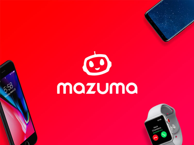 The New Mazuma branding cell phone custom type ecommerce iphone logo mobile shopping uk