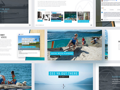 Social Playbook branding design ecommerce guidelines paddleboard playbook social social campaign