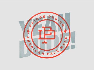 Yeah Dude badge beer brand identity branding logo logodesign logotype monogram typography vintage