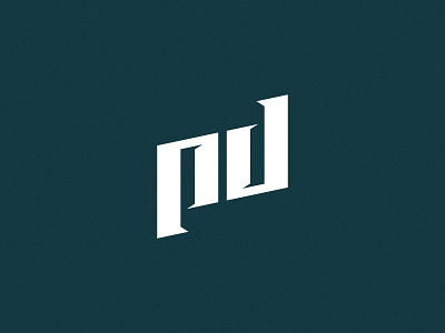 PD monogram brand identity branding illustration logo typography vector