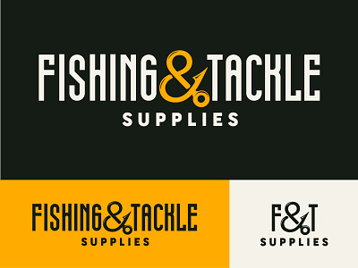 Fishing & Tackle Supplies | Logo adobe branding branding and identity clean design illustration logo typography vector vintage