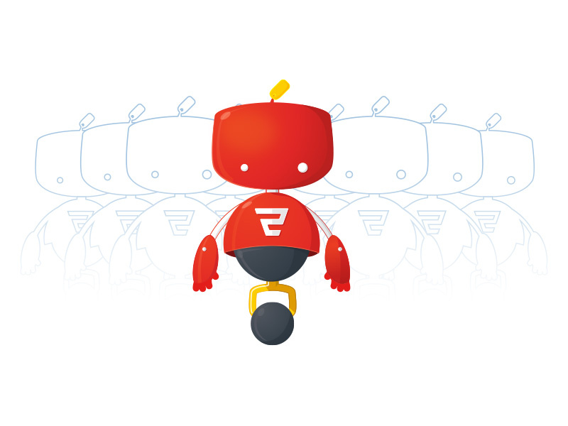 Promi - The Service Bot promi illustration branding character robot ecommerce brand logo promolizers service bot