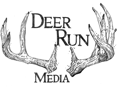 Deer Run Illustration drawn hand illustration pen