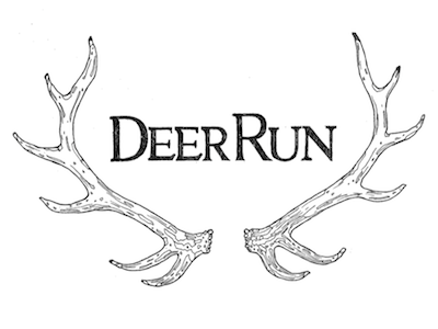 More Deer Run art drawing illustration logo pen