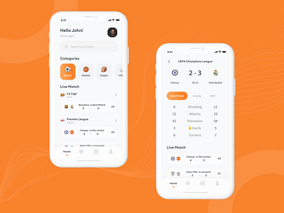 Football App football mobile design mobile designer soccer ui ux