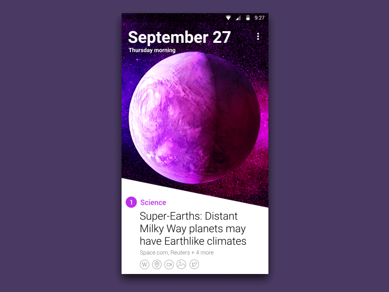 Yahoo News Digest android android animation gif icon mobile news digest transition yahoo yahoo news digest
