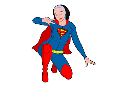 Super Buuh T-Shirt comicart dccomics design illustration superwoman tshirtdesign