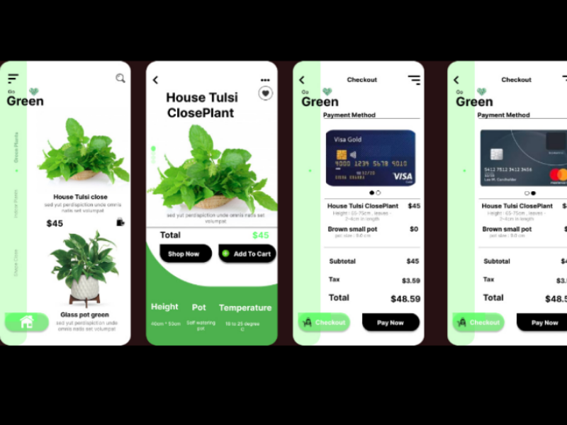 Go green app ui by Anjali on Dribbble